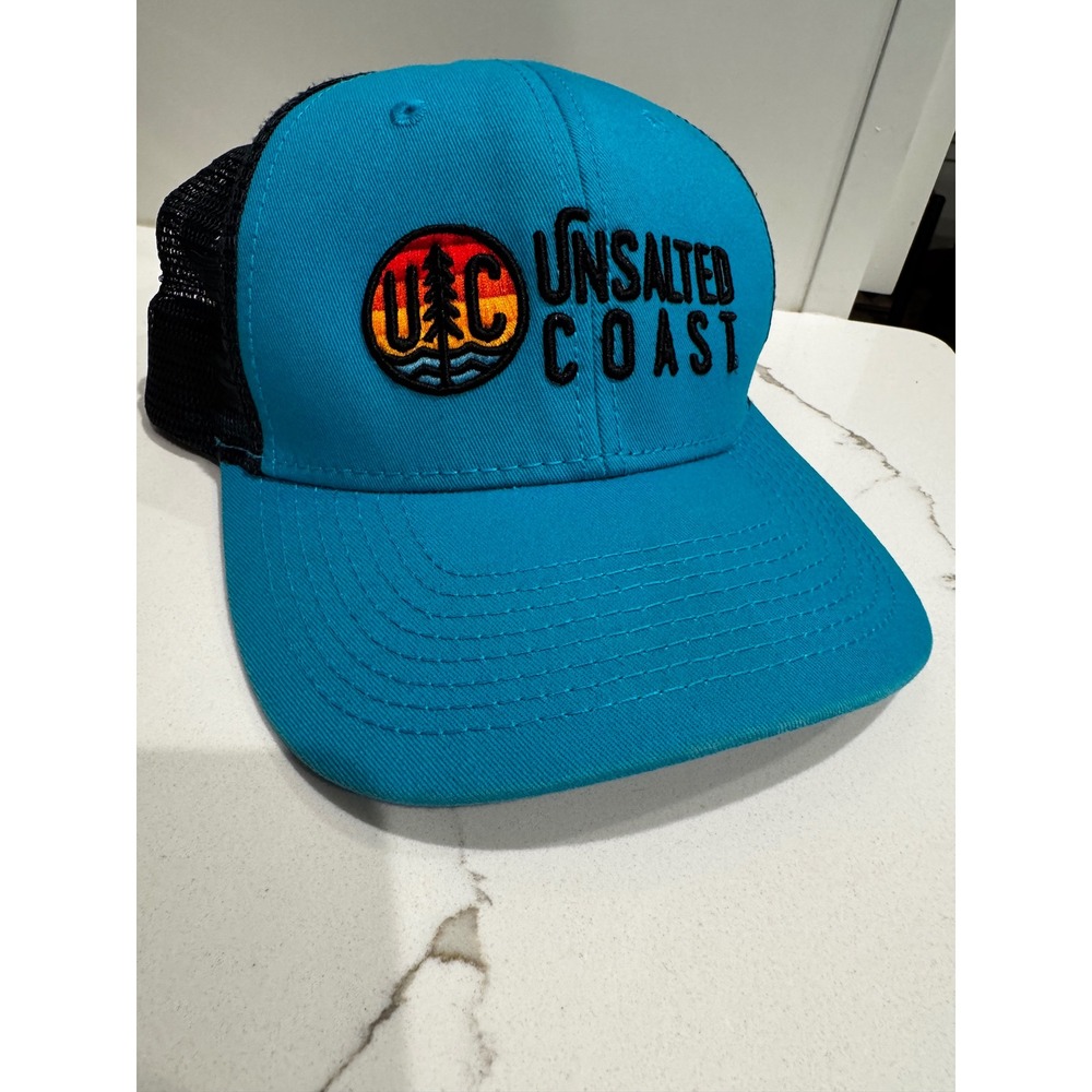 Unsalted Coast Trucker Hat Mens Blue Black Snapback Mesh Cap UC011 L76314